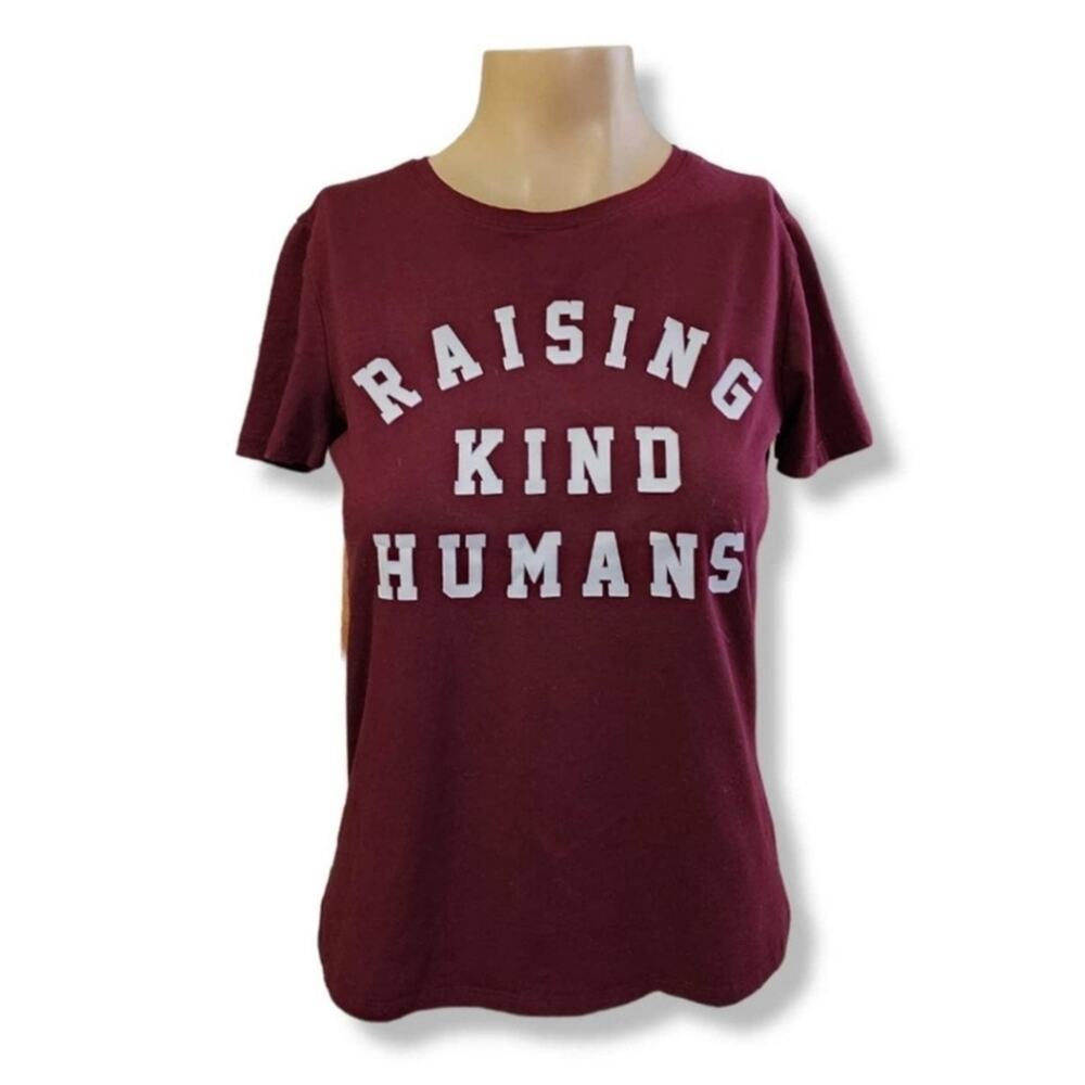 Nine West Raising Kind Humans Graphic Tee Shirt